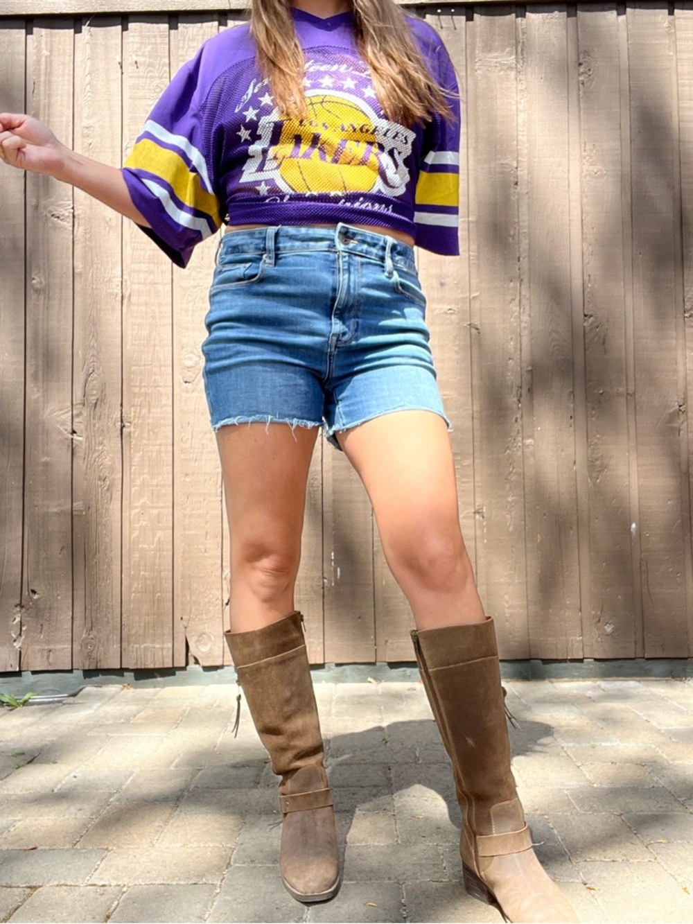 American Eagle Denim Shorts – Next Level Stretch, Mid Rise Cutoffs (Size 12)